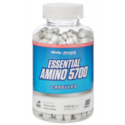 Esenciálne aminokyseliny Body Attack Essential Amino 5700, 180 kapsúl Esenciálne aminokyseliny Body Attack Essential Amino 5700, 180 kapsúl