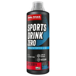 BODY ATTACK Sports Drink Zero - koncentrát 1000ml cherry BODY ATTACK Sports Drink Zero - koncentrát 1000ml cherry