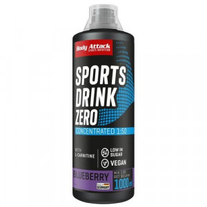 BODY ATTACK Sports Drink Zero Mix 1000ml Blueberry 