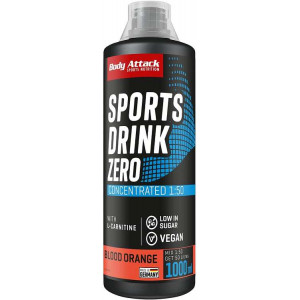 BODY ATTACK Sports Drink Zero Mix 1000ml blood-orange 