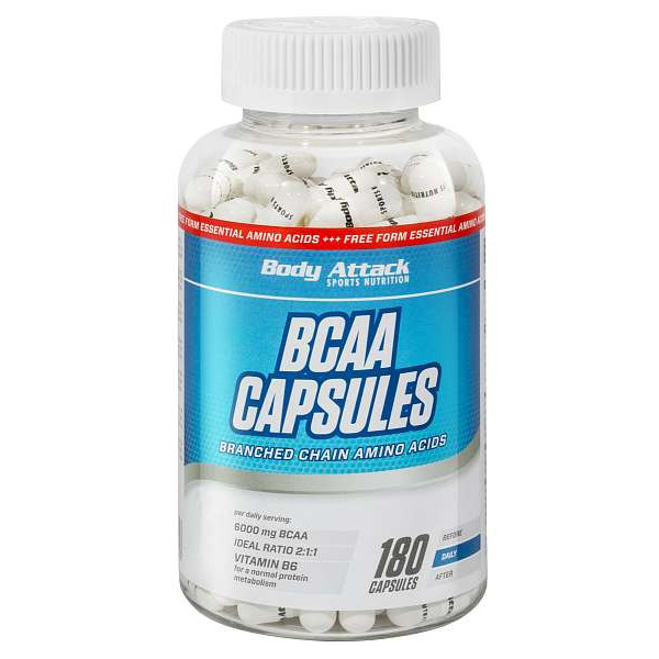 Body Attack BCAA 2:1:1, 180 kapsúl Body Attack BCAA 2:1:1, 180 kapsúl