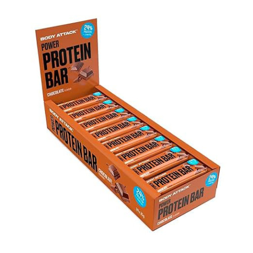 Body Attack Power Protein tyčinka 24 x 35 g čokoláda Body Attack Power Protein tyčinka 24 x 35 g čokoláda
