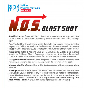 BP N.O.S. Blast Shot 20 x 25ml 