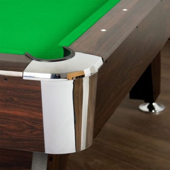 GamesPlanet® Kulečníkový stůl s vybavením 7ft, zelená/dřevo 