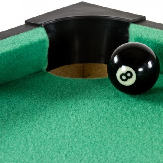 GamesPlanet® Mini kulečník pool, 92x52x19 cm, černá 