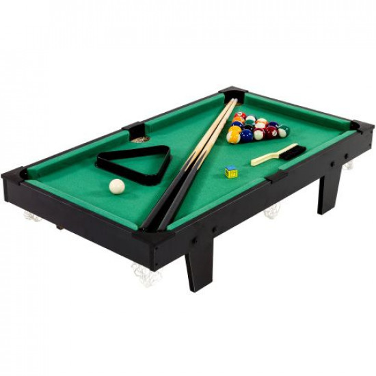 GamesPlanet® Mini kulečník pool, 92x52x19 cm, černá 
