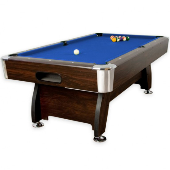 GamesPlanet® Kulečníkový stůl s vybavením 7ft, modrá/dřevo 