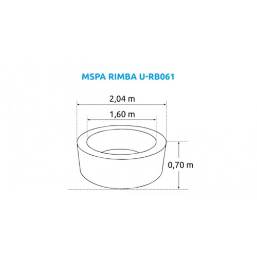 Marimex Bazén vírivý MSPA Rimba U-RB061 