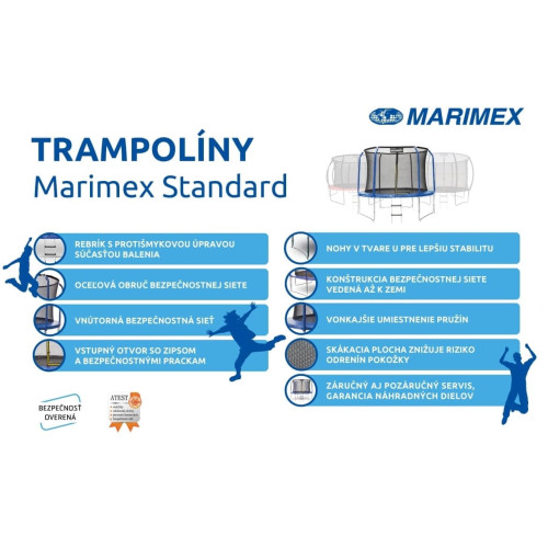 Trampolína Marimex 305 cm ružová + vnútorná ochranná sieť + rebrík ZADARMO Trampolína Marimex 305 cm ružová + vnútorná ochranná sieť + rebrík ZADARMO