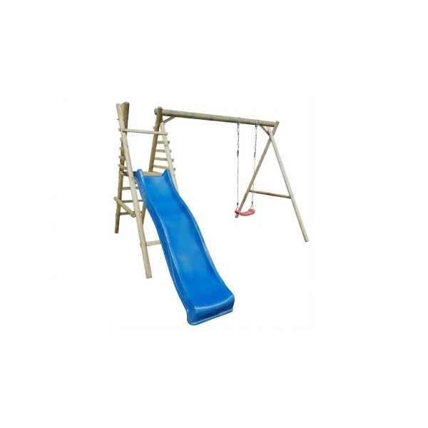 Marimex Hojdačka drevená  1 so šmykľavkou