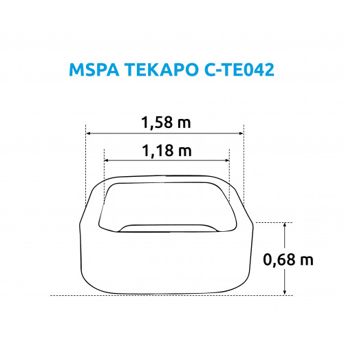 Nafukovacia vírivka MSPA Tekapo C-TE042 