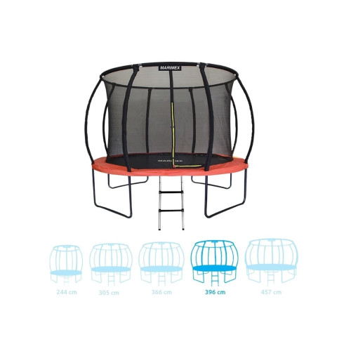 Trampolína Marimex Premium 396 cm + vnútorná ochranná sieť + schodíky ZADARMO Trampolína Marimex Premium 396 cm + vnútorná ochranná sieť + schodíky ZADARMO