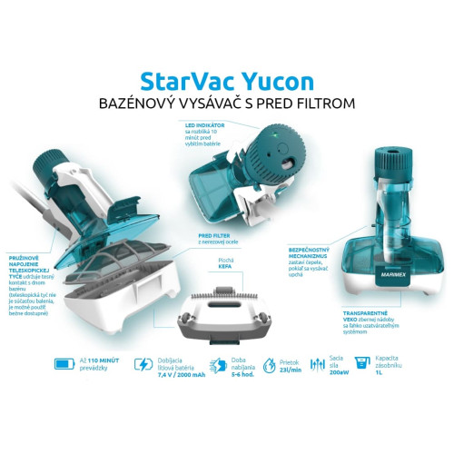 Bazénový vysávač Marimex StarVac Yucon Bazénový vysávač Marimex StarVac Yucon
