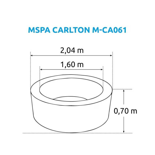 Marimex Nafukovacia vírivka MSPA Carlton M-CA062 Marimex Nafukovacia vírivka MSPA Carlton M-CA062