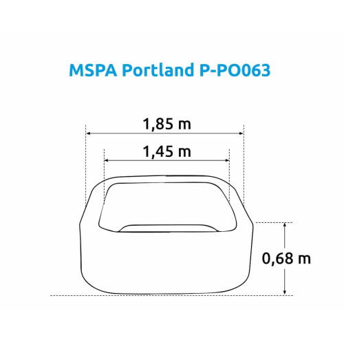 Bazén vírivka MSPA Portland P-PO063 Marimex 