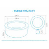 Vírivý bazén Pure Spa - Bubble HWS, modrý Marimex vírivka 