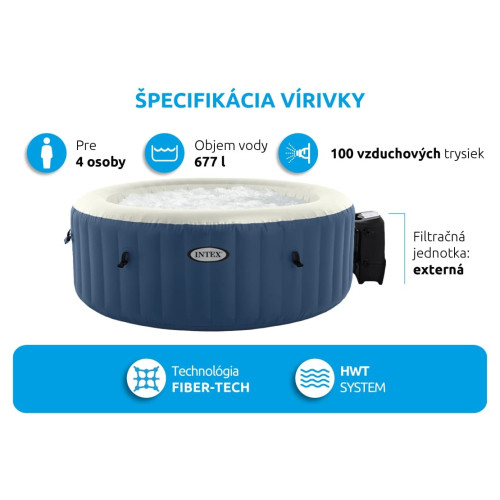 Vírivý bazén Pure Spa - Bubble HWS, modrý Marimex vírivka 