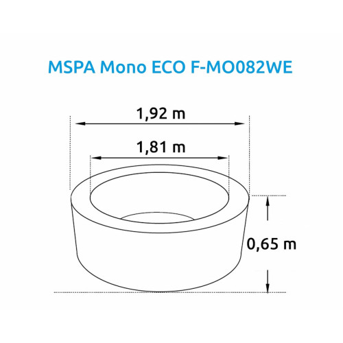 Marimex vírivka pre 8 osôb MSPA Mono ECO F-MO082WE Marimex vírivka pre 8 osôb MSPA Mono ECO F-MO082WE