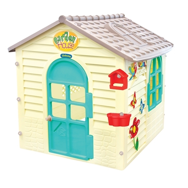 Detský záhradný domček Mochtoys s kvetinami  Detský záhradný domček Mochtoys s kvetinami