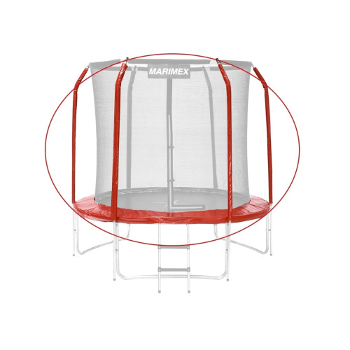 Marimex Sada krytu pružín a rukávov na trampolínu 305 cm - červená 