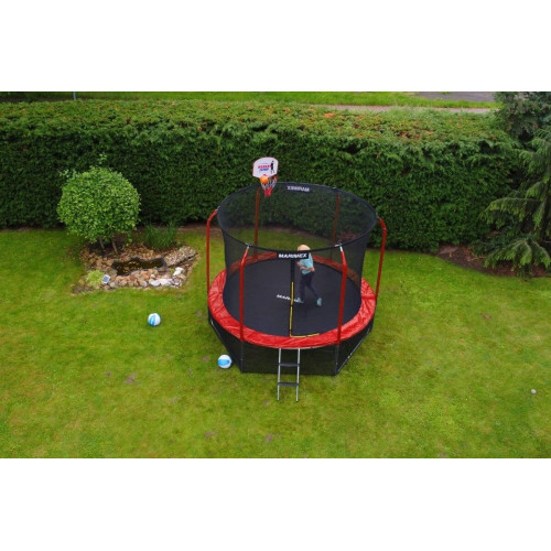 Marimex Sada krytu pružín a rukávov na trampolínu 305 cm - červená 