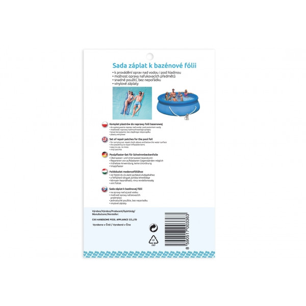 Sada záplat na bazénovú fóliu Sada záplat na bazénovú fóliu