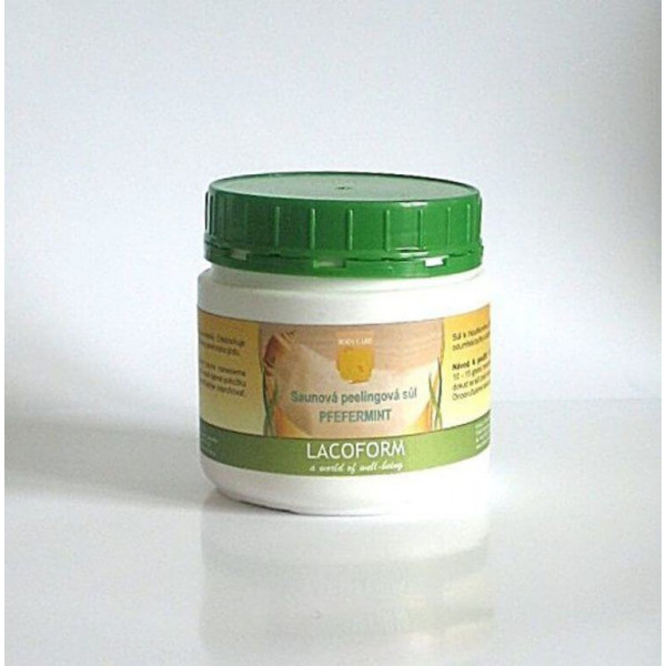 Peelingová soľ 0,5 kg - peppermint  Peelingová soľ 0,5 kg - peppermint