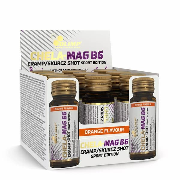 Olimp Chela-Mag B6 Cramp Shot v skle, orange, 25 ml x 9 ks  Olimp Chela-Mag B6 Cramp Shot v skle, orange, 25 ml x 9 ks