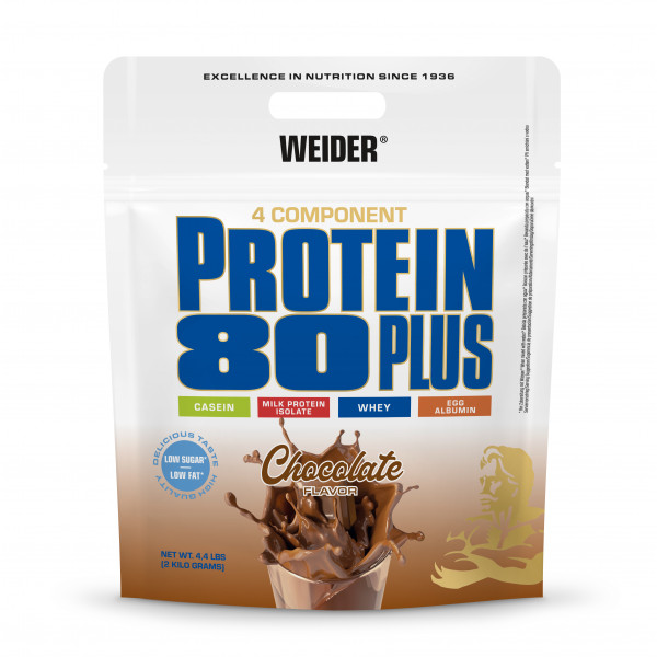 Weider Proteínový nápoj v prášku 80 Plus, 2000g, chocolate Weider Proteínový nápoj v prášku 80 Plus, 2000g, chocolate