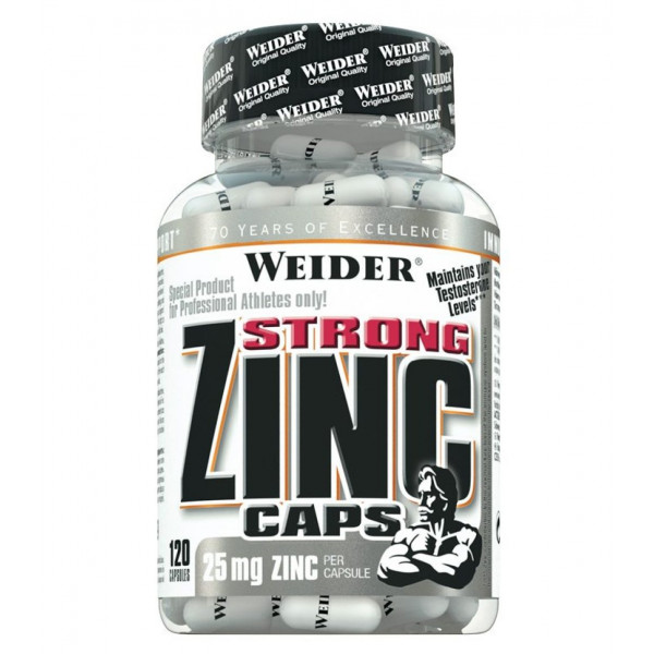 Weider Strong Zinc Caps - Zinok tablety, 120 kapsúl  Weider Strong Zinc Caps - Zinok tablety, 120 kapsúl