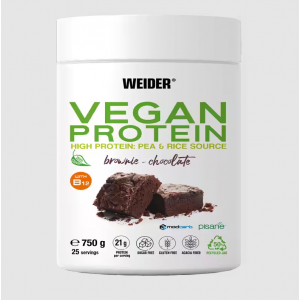 Weider Vegan Protein, 750 g, čokoládový brownies čokoládový brownies 