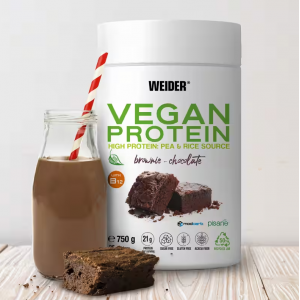 Weider Vegan Protein, 750 g čokoládový brownies 