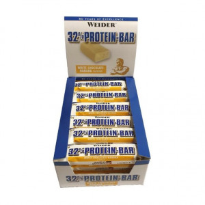 Weider 32% Protein Bar, white chocolate - banana, 60g x 24 ks 