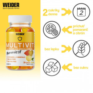 Weider Multivit - výživový doplnok, 80 gummies 