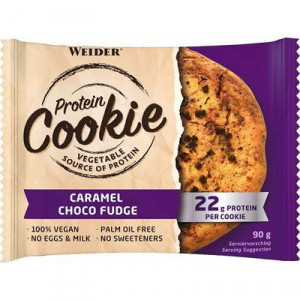 Weider Protein Cookies, Caramel Choco Fudge, 90g x 12 ks 