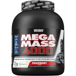 Weider Mega Mass 4000, 3000 g, strawberry Weider Mega Mass 4000, 3000 g, strawberry