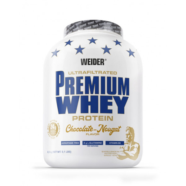 Weider Premium Whey Protein, 2300 g, chocolate-nougat Weider Premium Whey Protein, 2300 g, chocolate-nougat