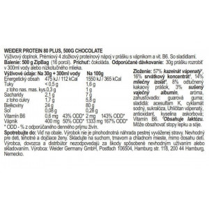 Weider Protein 80 Plus, 500 g chocolate 