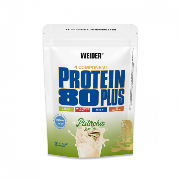 Weider Proteínový nápoj v prášku 80 Plus, 500g, pistácia Weider Proteínový nápoj v prášku 80 Plus, 500g, pistácia