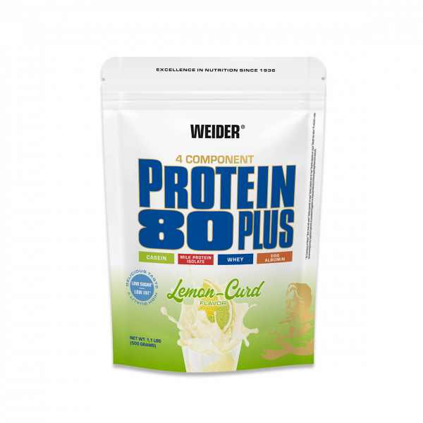 Weider Proteínový nápoj v prášku 80 Plus, 500g, lemon-curd Weider Proteínový nápoj v prášku 80 Plus, 500g, lemon-curd