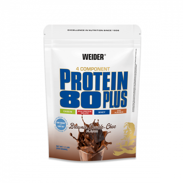 Weider Proteínový nápoj v prášku 80 Plus, 500g, brownie-double chocolate Weider Proteínový nápoj v prášku 80 Plus, 500g, brownie-double chocolate