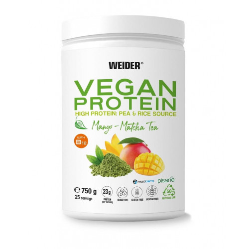 Weider Vegan Protein, 750 g Mango - Matcha Tea 