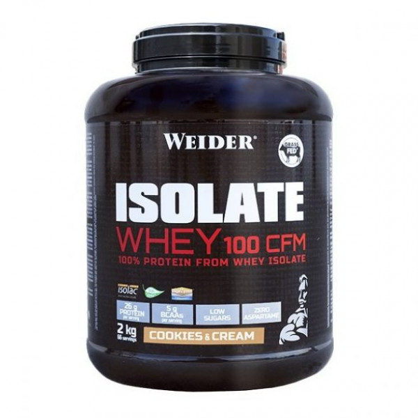 Weider Isolate Whey protein 100 CFM, 2000g, cookies & cream
