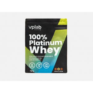 VPLab 100% Platinum Whey, 750 g cookies & cream 