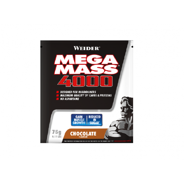 Weider Mega Mass 4000, 75 g, chocolate