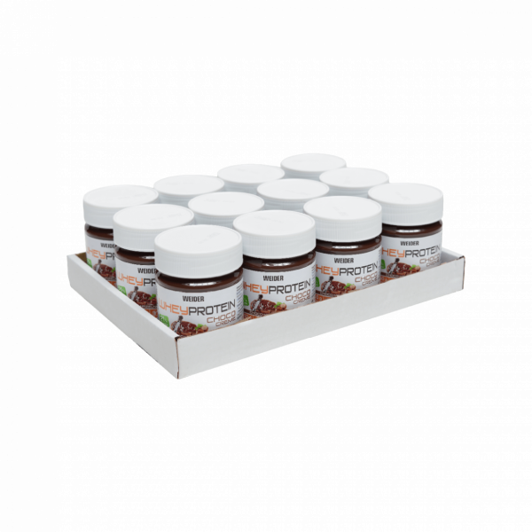 Weider Whey Proteínová nátierka, 250g x 12ks, choco-hazelnut  Weider Whey Proteínová nátierka, 250g x 12ks, choco-hazelnut