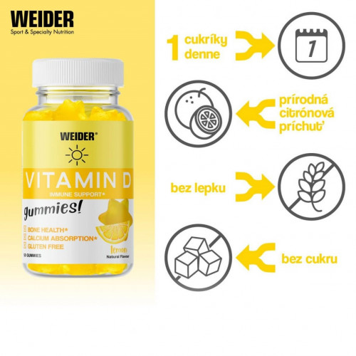 Weider Vitamin D, 50 gummies 