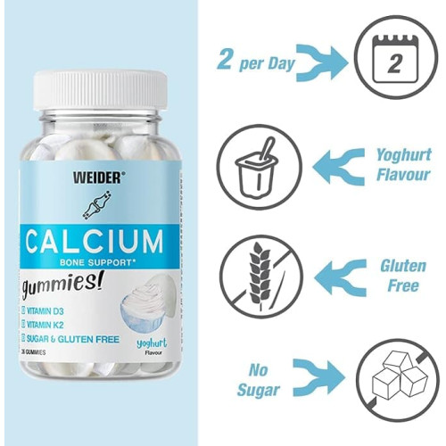 Weider Calcium, 36 gummies 