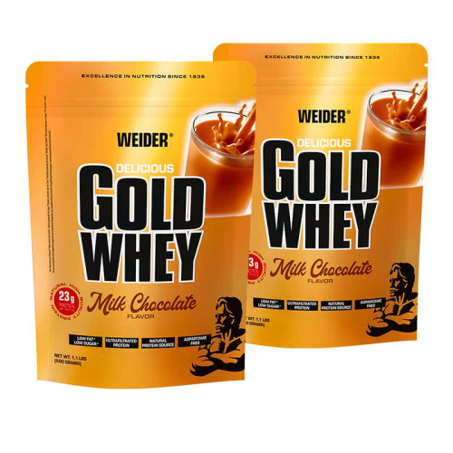 Weider Gold Whey Protein 500 g, 2ks chocolate 