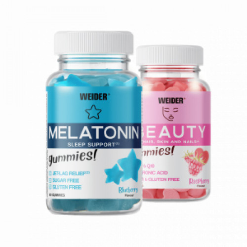 Weider Melatonin želé cukríky + Beauty, 60 + 40 gummies 